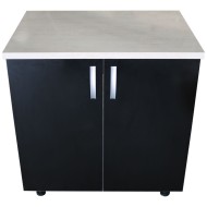 Masca pentru chiuveta cu 2 usi 80 cm Zebra, wenge/Negru lucios, cu blat Travertin, 80 x 85 x 60 cm Masca pentru chiuveta cu 2 usi 80 cm Zebra, wenge/Negru lucios, cu blat Travertin, 80 x 85 x 60 cm